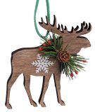 Diecut Wood Ornament - Moose