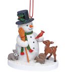Resin Ornament - Snowman and Friends