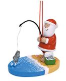 Resin Ornament - Santa Surf Fishing