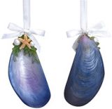 Resin Ornament - Mussel Shell