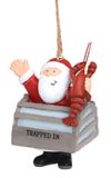 Resin Ornament - Trapped In Santa