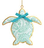 Pillowed Metal Ornament - Turtle
