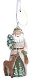 Resin Ornament - Lodge Santa