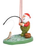 Resin Ornament - Santa Fly Fishing