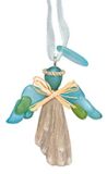 Resin Ornament - Driftwood and Sea Glass Angel