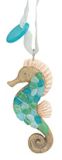 Resin Ornament - Sea Glass Seahorse
