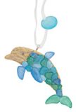 Resin Ornament - Sea Glass Dolphin