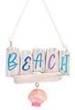 Resin Ornament - Beach Sign