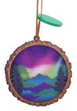 Laser Cut Wood Ornament - Northern Lights