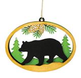 Laser Cut Wood Ornament - Bear