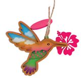 Laser Cut Wood Ornament - Hummingbird