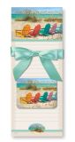 Magnetic Pad Gift Set - Colorful Adirondack Chairs