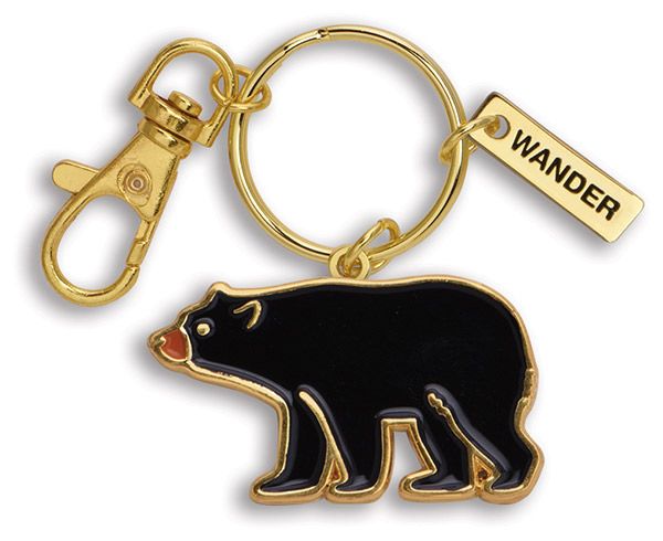 Black bear keychain new arrivals
