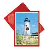 Embellished Christmas Cards - Lighthouse and Dunes