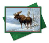 Embellished Christmas Cards - Winter Moose