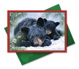 Embellished Christmas Cards - Winter Nap Bears