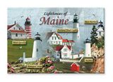 Tin Magnet - Lighthouses of Maine