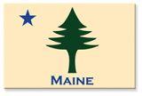Tin Magnet - Old Maine Flag