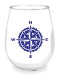 Wine Tumbler - Compass Rose