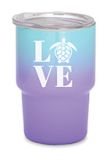 Mini Tumbler Shot Glass - Love Turtle