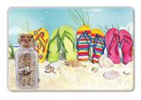 Jar Magnet - Flip Flop Beach
