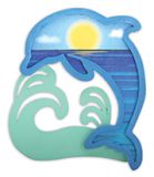 Laser Cut Wood Magnet - Dolphin