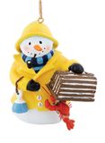 Resin Ornament - Snowman & Lobster