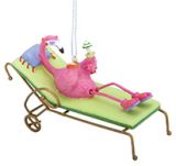 Resin Ornament - Flamingo Lounge
