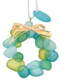 Resin Ornament -Sea Glass Wreath