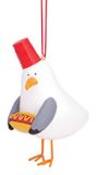 Resin Ornament - Seagull With Hot Dog