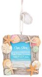 Resin Ornament Picture Frame - Driftwood and Shells