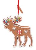 Resin Ornament - Gingerbread Moose