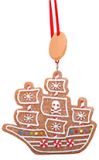 Resin Ornament - Gingerbread Pirate Ship