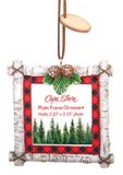 Resin Ornament Picture Frame - Birch Bark
