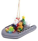 Resin Ornament - Santa and Friend in Zodiac